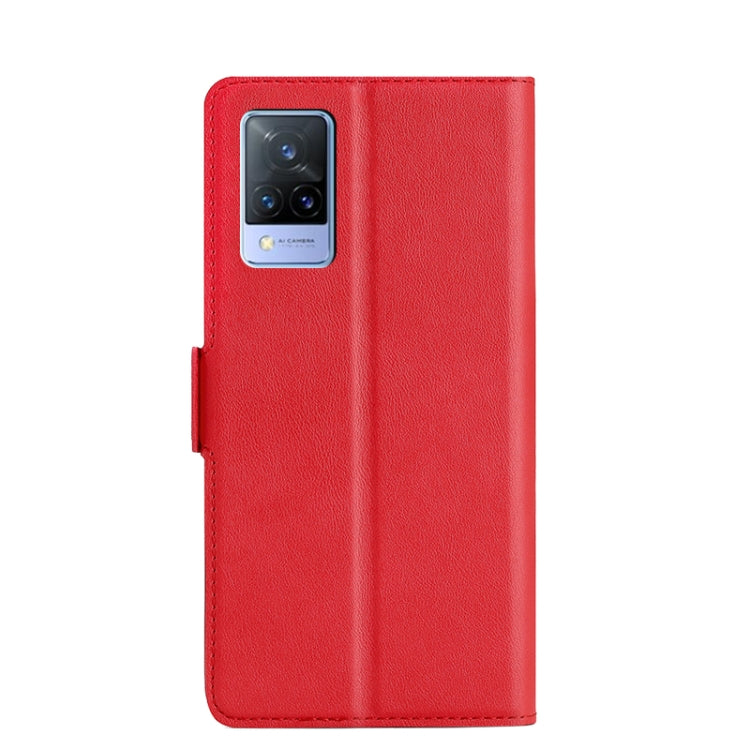 For vivo V21 5G / 4G Ultra-thin Voltage Side Buckle PU + TPU Leather Phone Case