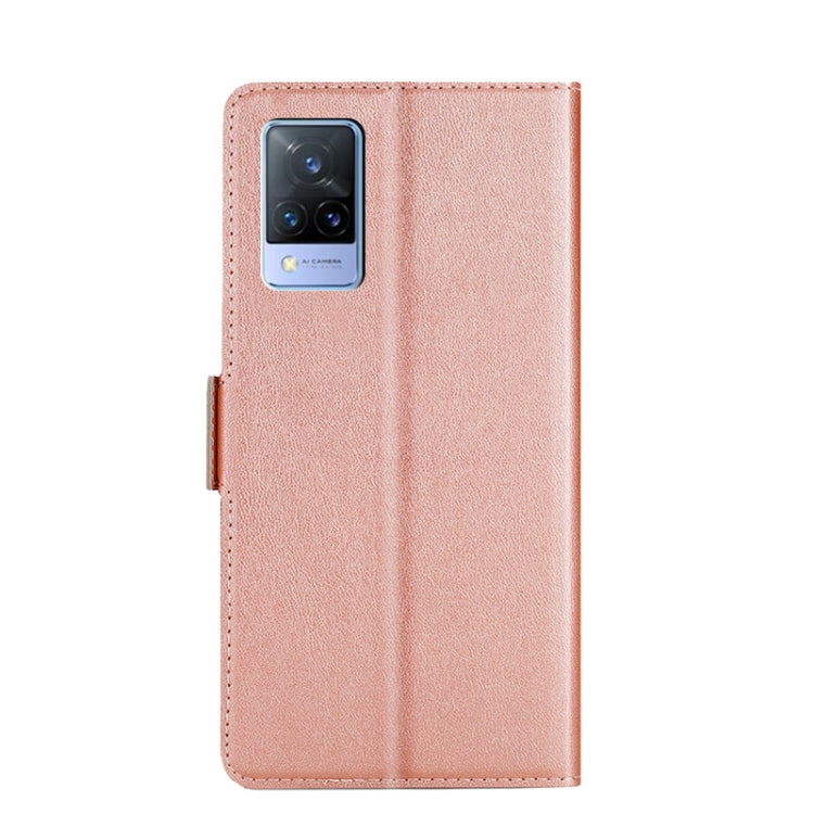 For vivo V21 5G / 4G Ultra-thin Voltage Side Buckle PU + TPU Leather Phone Case