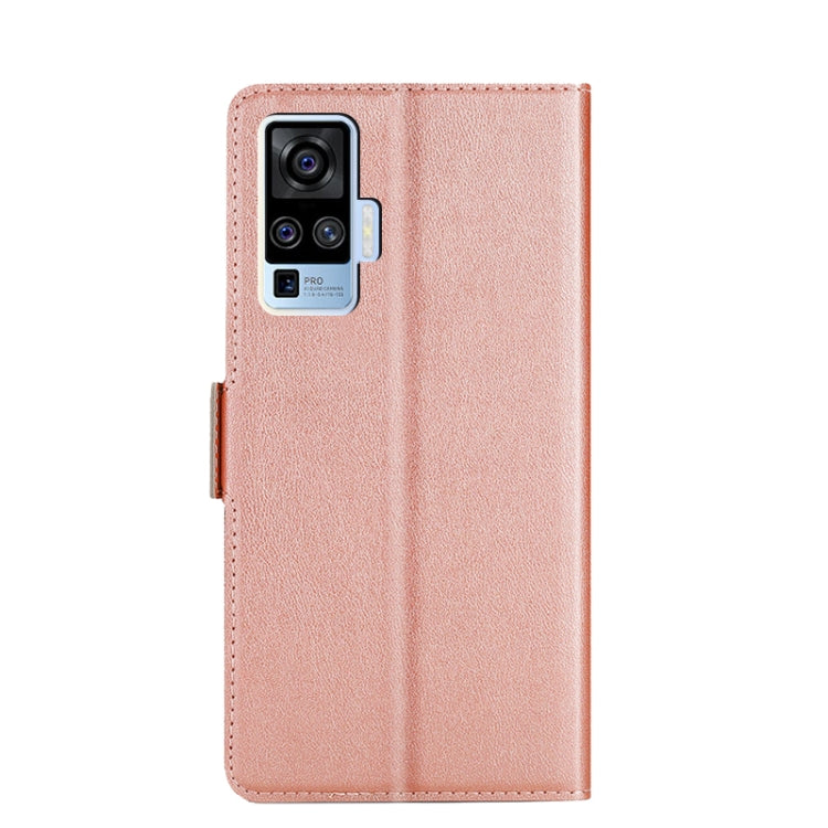 For vivo X50 Pro / X51 5G Ultra-thin Voltage Side Buckle PU + TPU Leather Phone Case