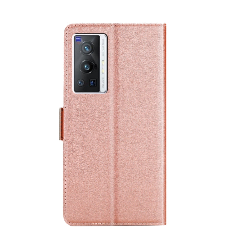 For vivo X70 Pro Ultra-thin Voltage Side Buckle PU + TPU Leather Phone Case