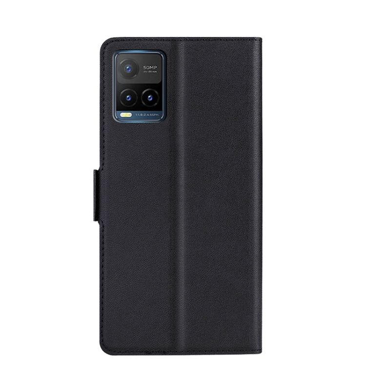 For vivo Y21 / Y21s / Y33s Ultra-thin Voltage Side Buckle PU + TPU Leather Phone Case