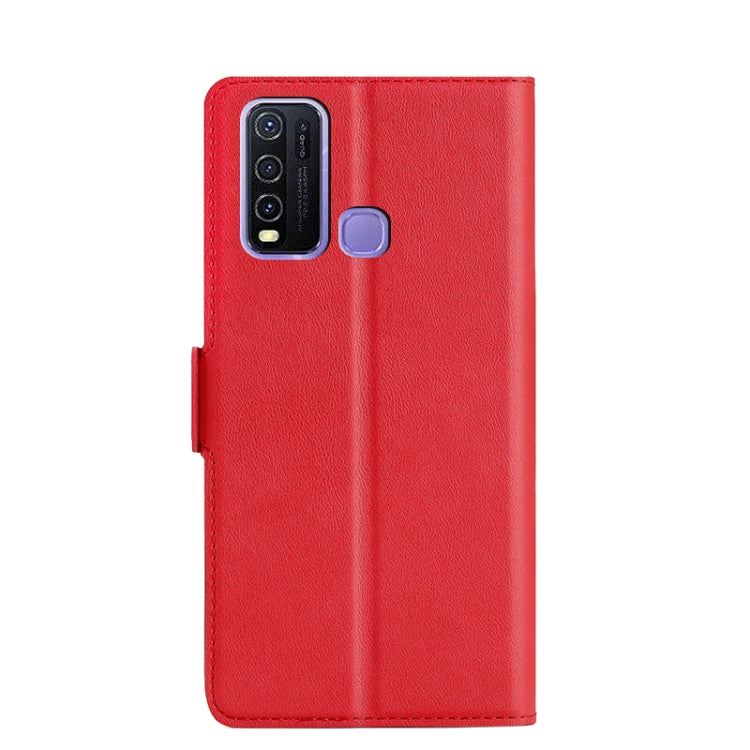 For vivo Y50 Ultra-thin Voltage Side Buckle PU + TPU Leather Phone Case