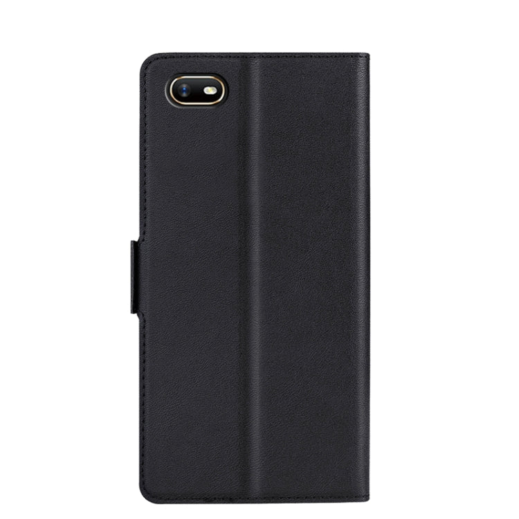 For OPPO A1k Ultra-thin Voltage Side Buckle PU + TPU Leather Phone Case