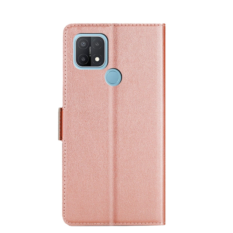 For OPPO A15 Ultra-thin Voltage Side Buckle PU + TPU Leather Phone Case