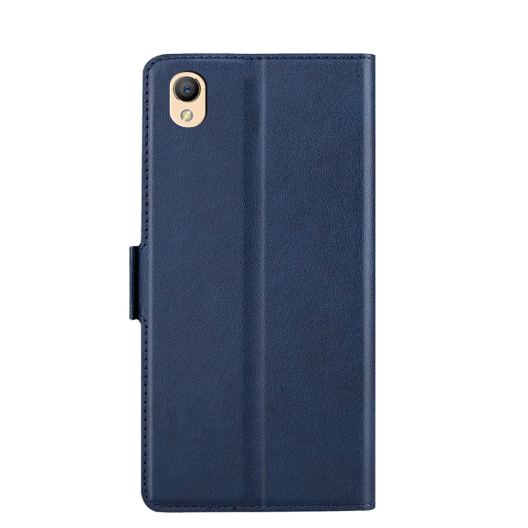 For OPPO A37 Ultra-thin Voltage Side Buckle PU + TPU Leather Phone Case