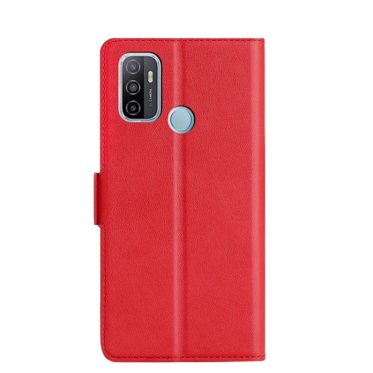 For OPPO A53 2020 / A32 2020 Ultra-thin Voltage Side Buckle PU + TPU Leather Phone Case