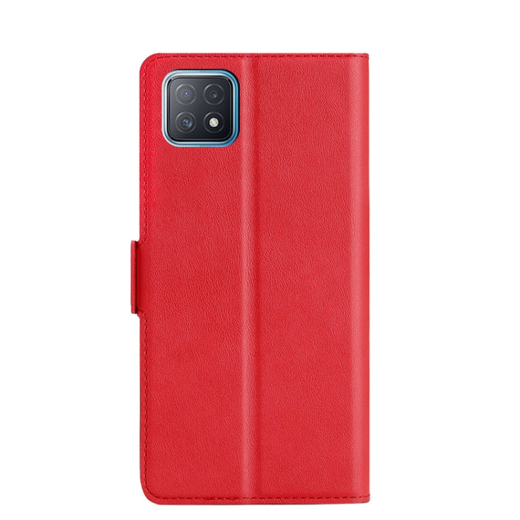 For OPPO A72 5G / A73 2020 5G Ultra-thin Voltage Side Buckle PU + TPU Leather Phone Case