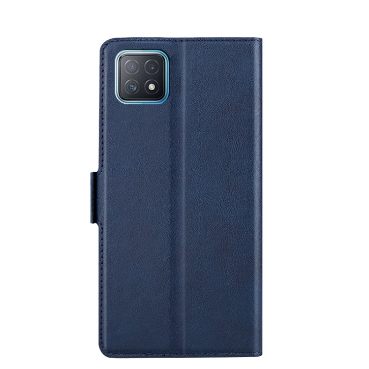 For OPPO A72 5G / A73 2020 5G Ultra-thin Voltage Side Buckle PU + TPU Leather Phone Case