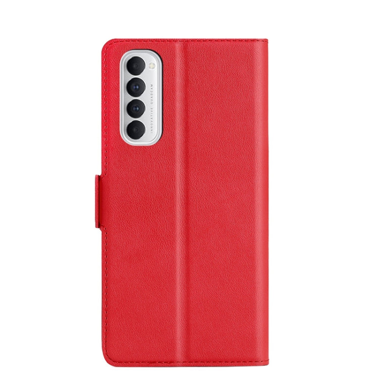 For OPPO Reno4 Pro 4G India Ultra-thin Voltage Side Buckle PU + TPU Leather Phone Case