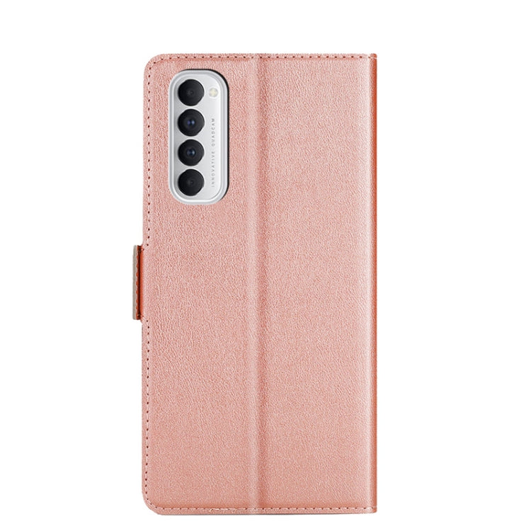 For OPPO Reno4 Pro 4G India Ultra-thin Voltage Side Buckle PU + TPU Leather Phone Case