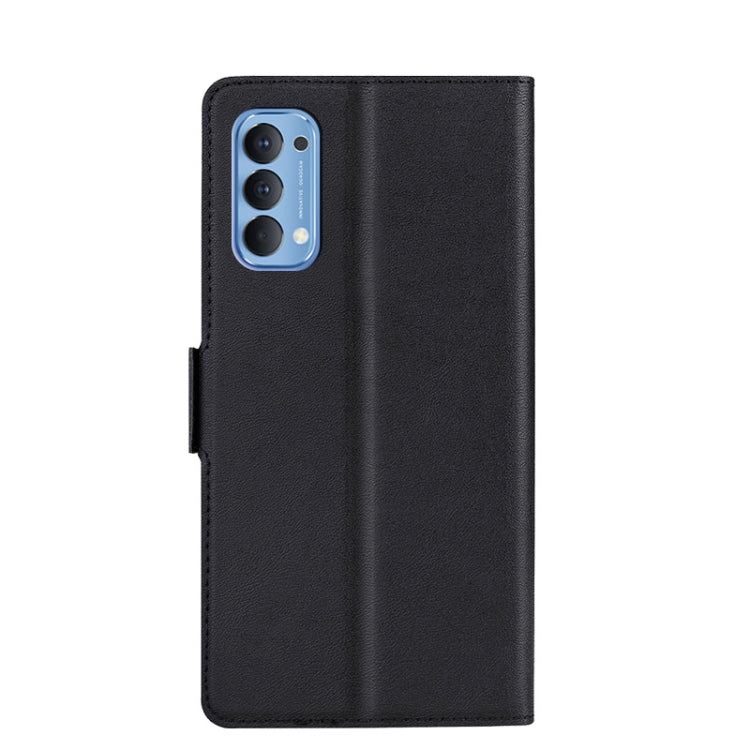 For OPPO Reno4 4G India Ultra-thin Voltage Side Buckle PU + TPU Leather Phone Case