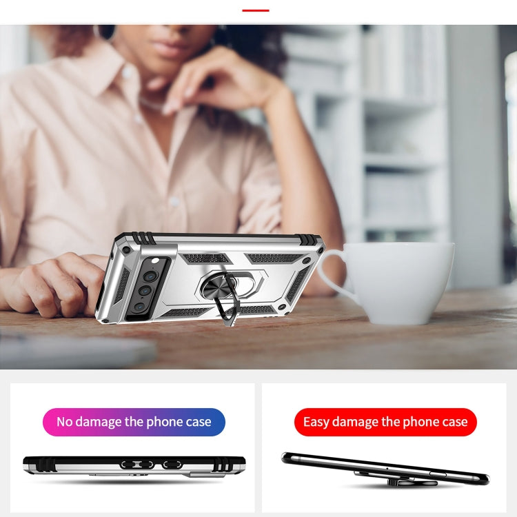 For Google Pixel 7 Pro Shockproof TPU + PC Protective Case with 360 Degree Rotating Holder