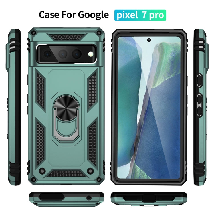 For Google Pixel 7 Pro Shockproof TPU + PC Protective Case with 360 Degree Rotating Holder