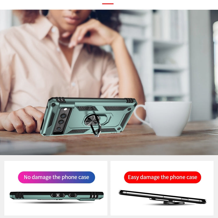 For Google Pixel 7 Pro Shockproof TPU + PC Protective Case with 360 Degree Rotating Holder