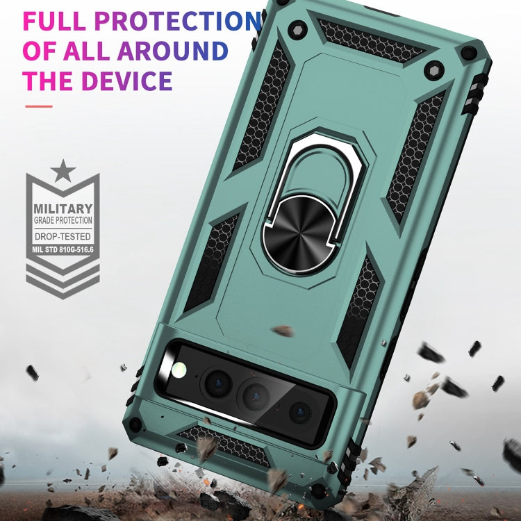 For Google Pixel 7 Pro Shockproof TPU + PC Protective Case with 360 Degree Rotating Holder