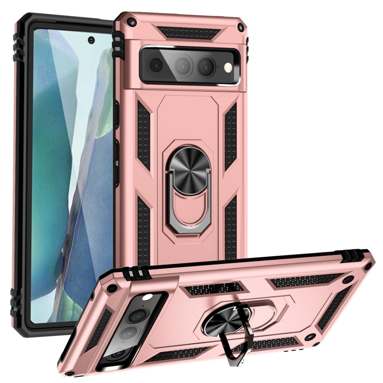 For Google Pixel 7 Pro Shockproof TPU + PC Protective Case with 360 Degree Rotating Holder