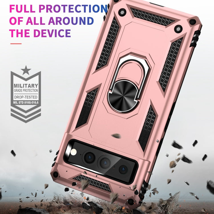 For Google Pixel 7 Pro Shockproof TPU + PC Protective Case with 360 Degree Rotating Holder