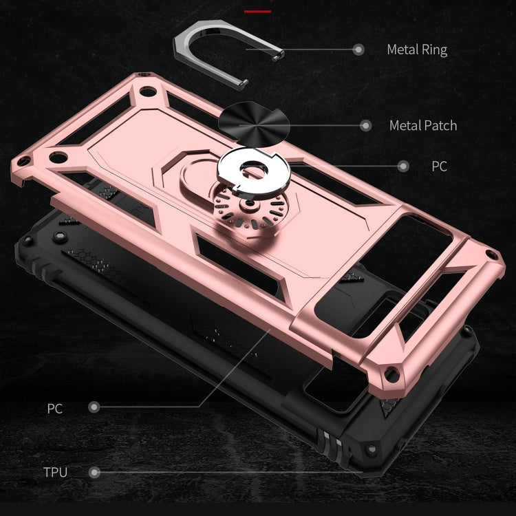 For Google Pixel 7 Pro Shockproof TPU + PC Protective Case with 360 Degree Rotating Holder