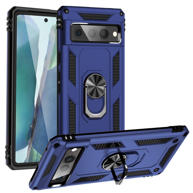 For Google Pixel 7 Pro Shockproof TPU + PC Protective Case with 360 Degree Rotating Holder