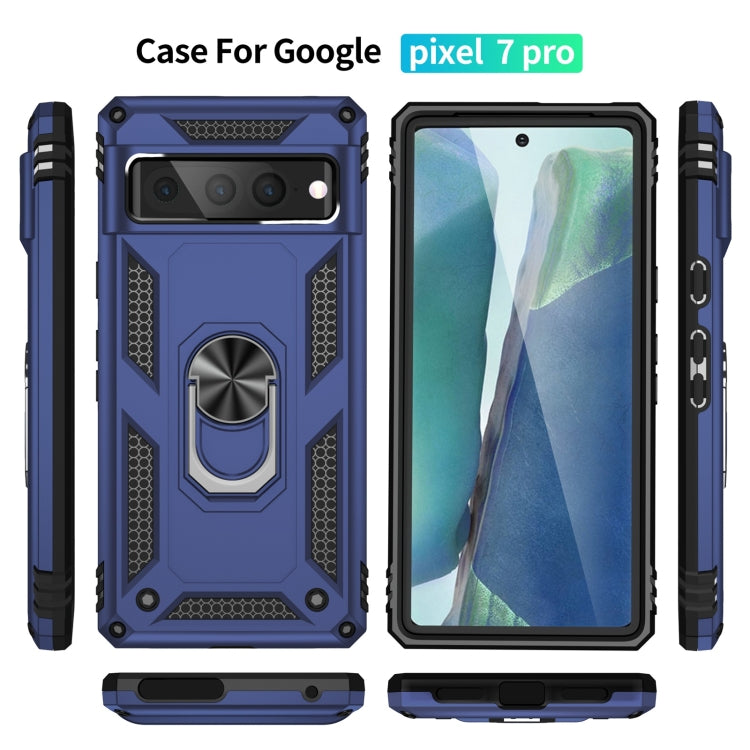 For Google Pixel 7 Pro Shockproof TPU + PC Protective Case with 360 Degree Rotating Holder