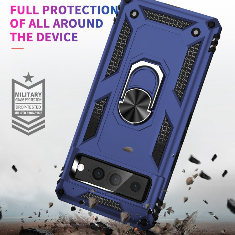 For Google Pixel 7 Pro Shockproof TPU + PC Protective Case with 360 Degree Rotating Holder