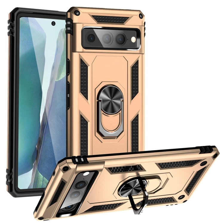 For Google Pixel 7 Pro Shockproof TPU + PC Protective Case with 360 Degree Rotating Holder
