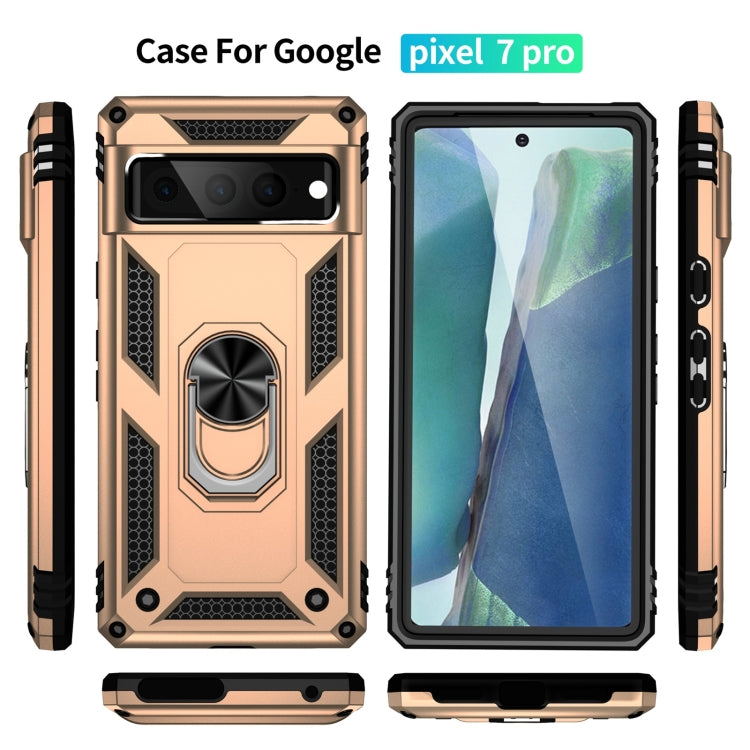 For Google Pixel 7 Pro Shockproof TPU + PC Protective Case with 360 Degree Rotating Holder