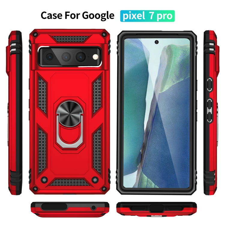 For Google Pixel 7 Pro Shockproof TPU + PC Protective Case with 360 Degree Rotating Holder