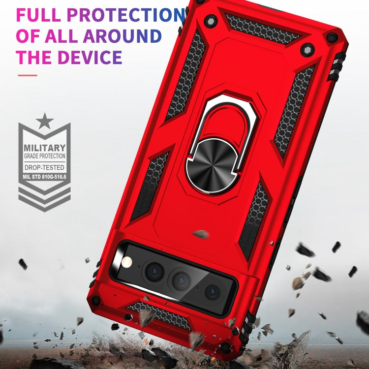 For Google Pixel 7 Pro Shockproof TPU + PC Protective Case with 360 Degree Rotating Holder