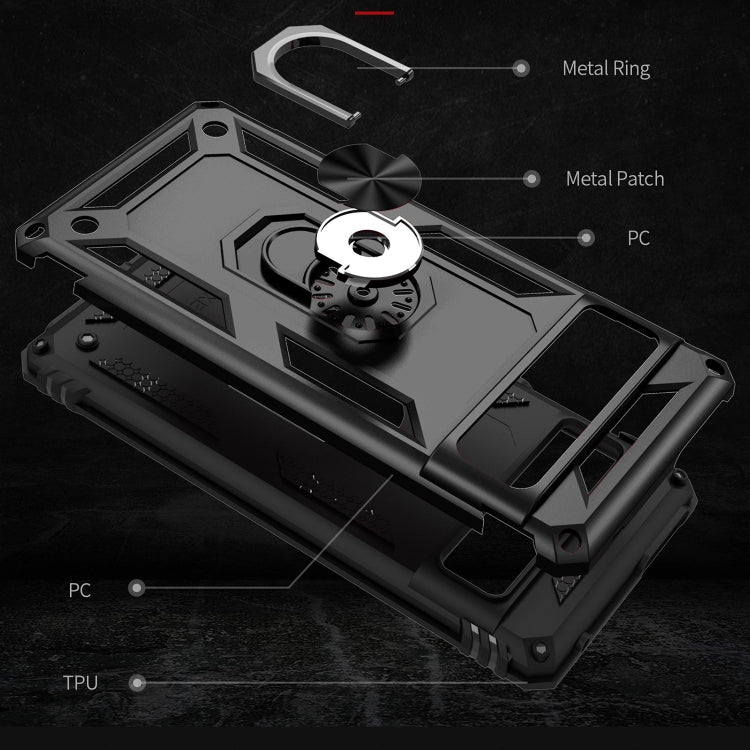 For Google Pixel 7 Pro Shockproof TPU + PC Protective Case with 360 Degree Rotating Holder