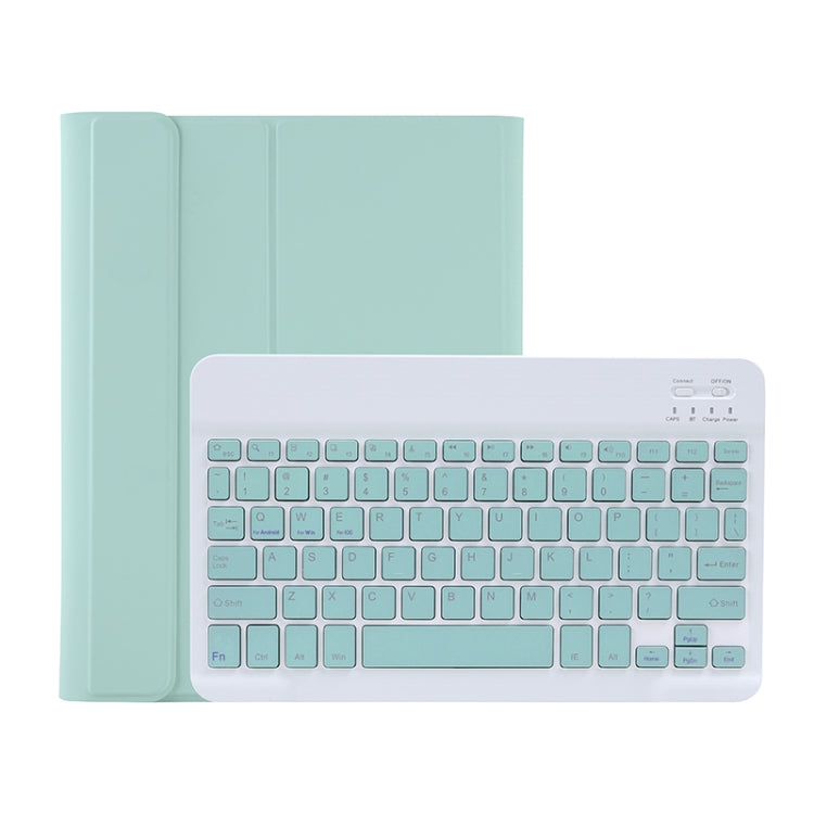 C-098B Candy Color Skin Feel Texture Bluetooth Keyboard Leather Case with Pen Holder For iPad Air 4 10.9 2020 / Air 5 10.9 2022