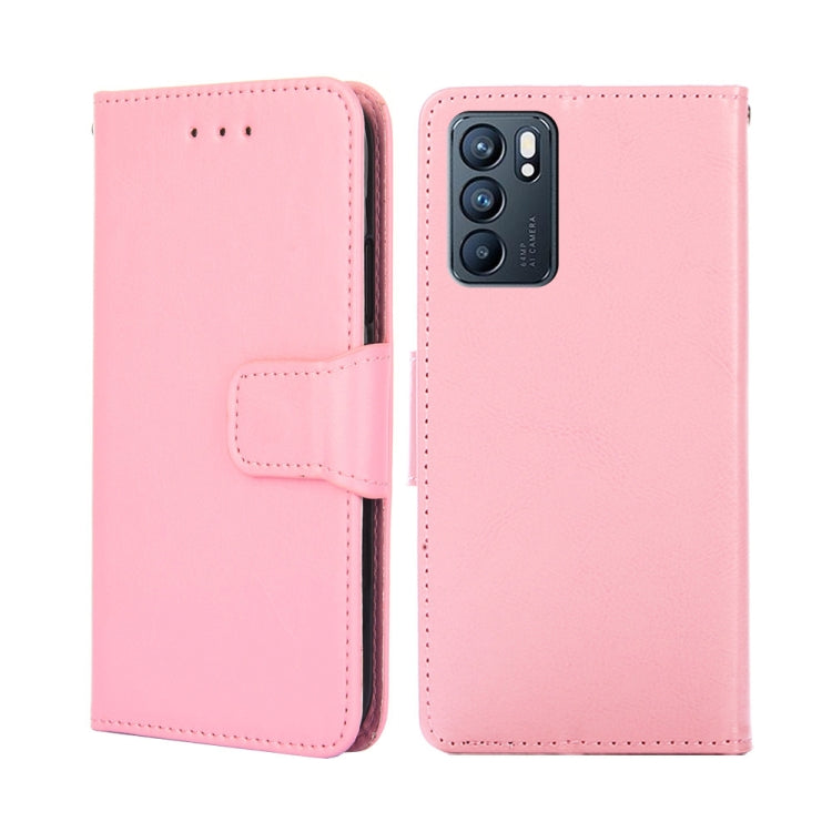 For OPPO Reno6 5G Crystal Texture Leather Phone Case