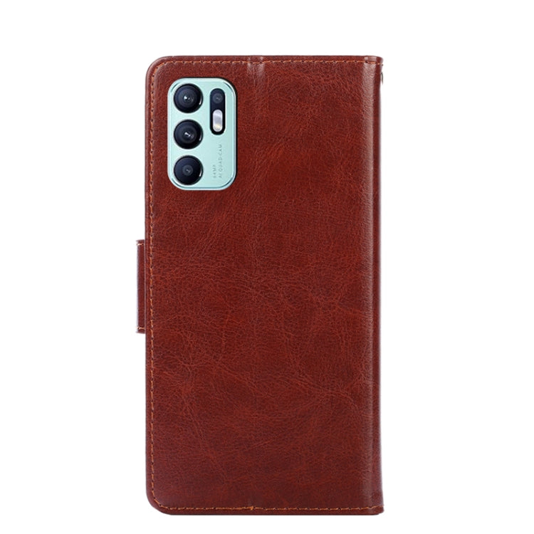 For OPPO Reno6 4G Crystal Texture Leather Phone Case