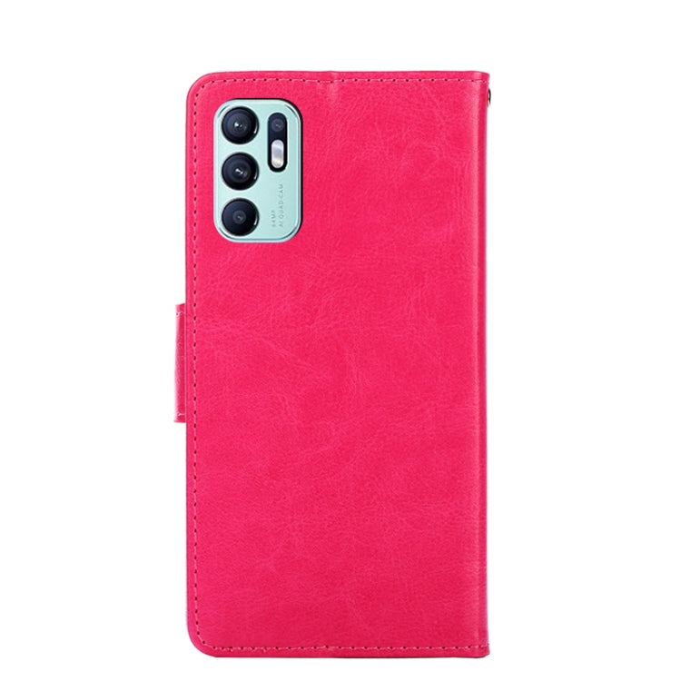 For OPPO Reno6 4G Crystal Texture Leather Phone Case