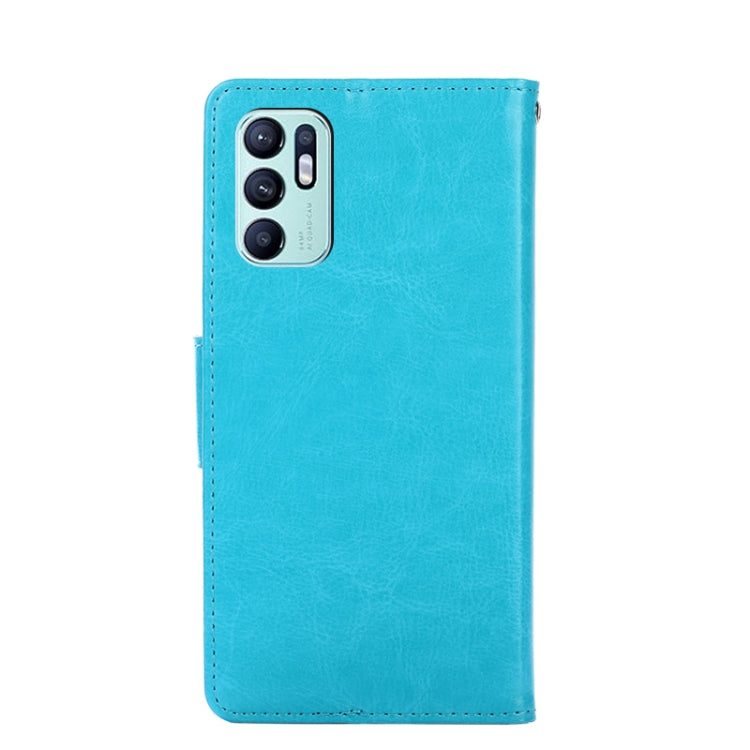 For OPPO Reno6 4G Crystal Texture Leather Phone Case