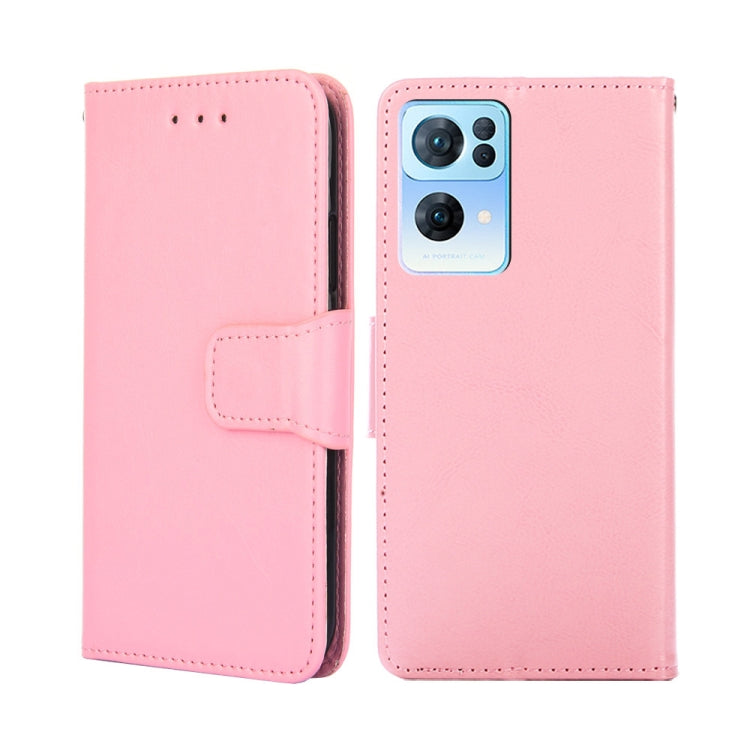 For OPPO Reno7 Pro 5G Crystal Texture Leather Phone Case
