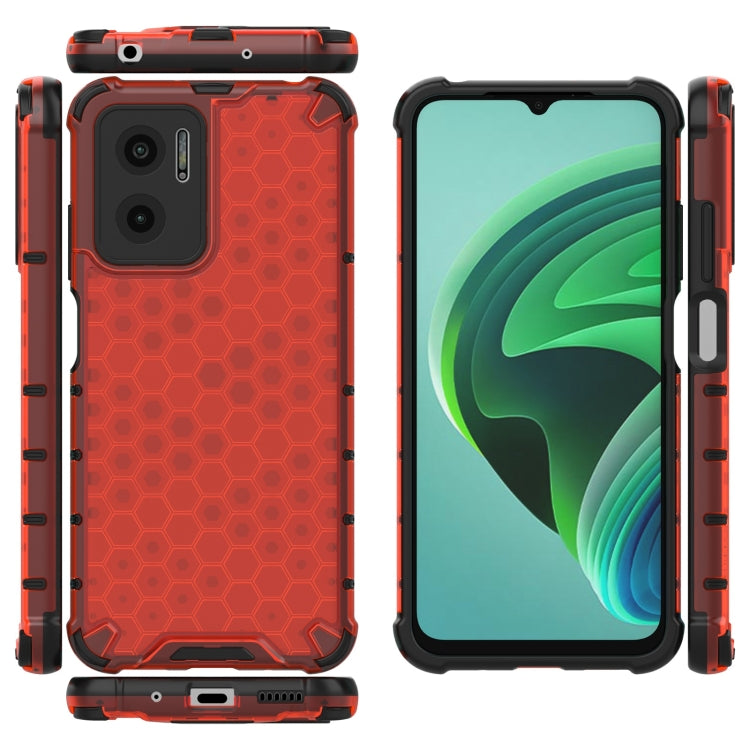 For Xiaomi Redmi Note 11E 5G Shockproof Honeycomb PC + TPU Case