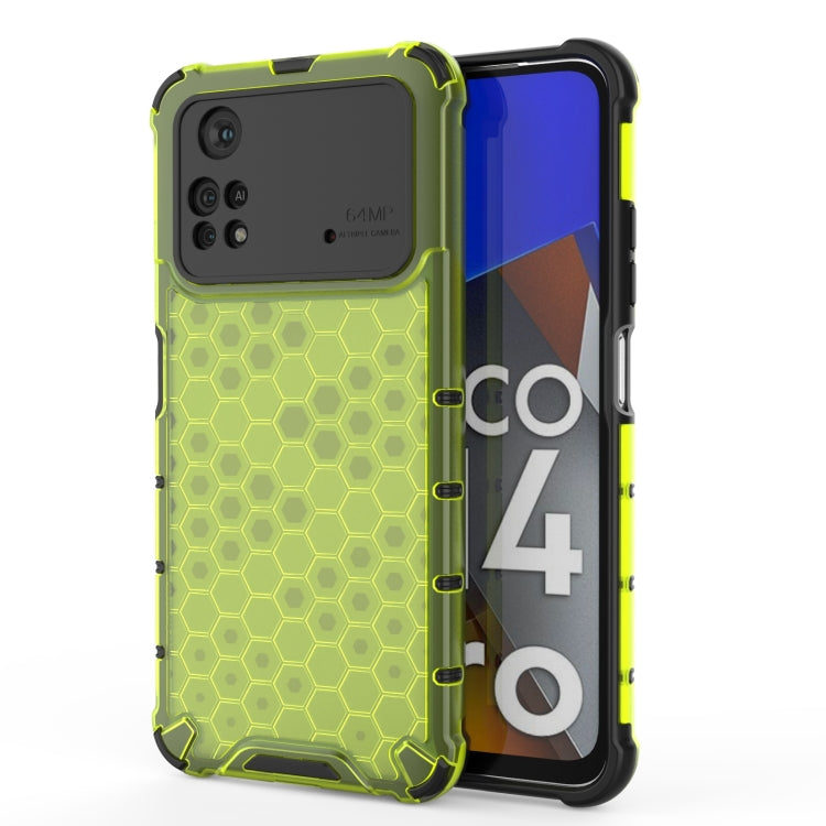 For Xiaomi Poco M4 Pro 4G Shockproof Honeycomb PC + TPU Case