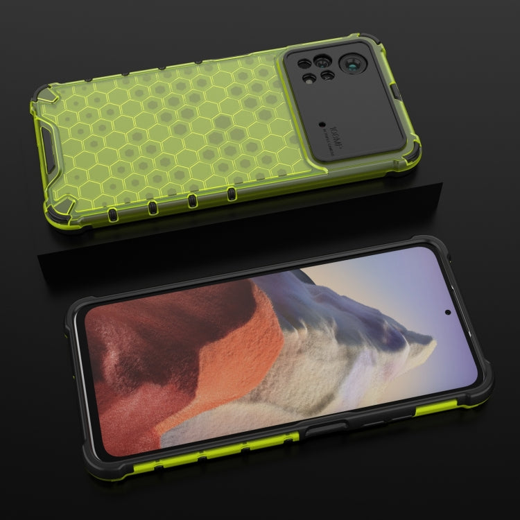 For Xiaomi Poco X4 Pro 5G Shockproof Honeycomb PC + TPU Case