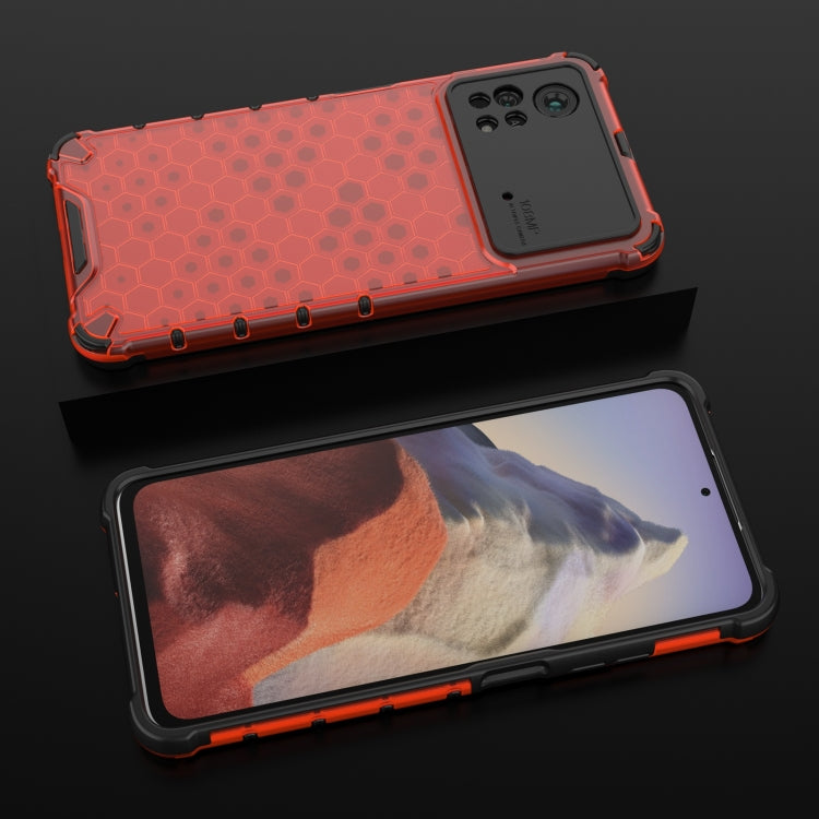 For Xiaomi Poco X4 Pro 5G Shockproof Honeycomb PC + TPU Case