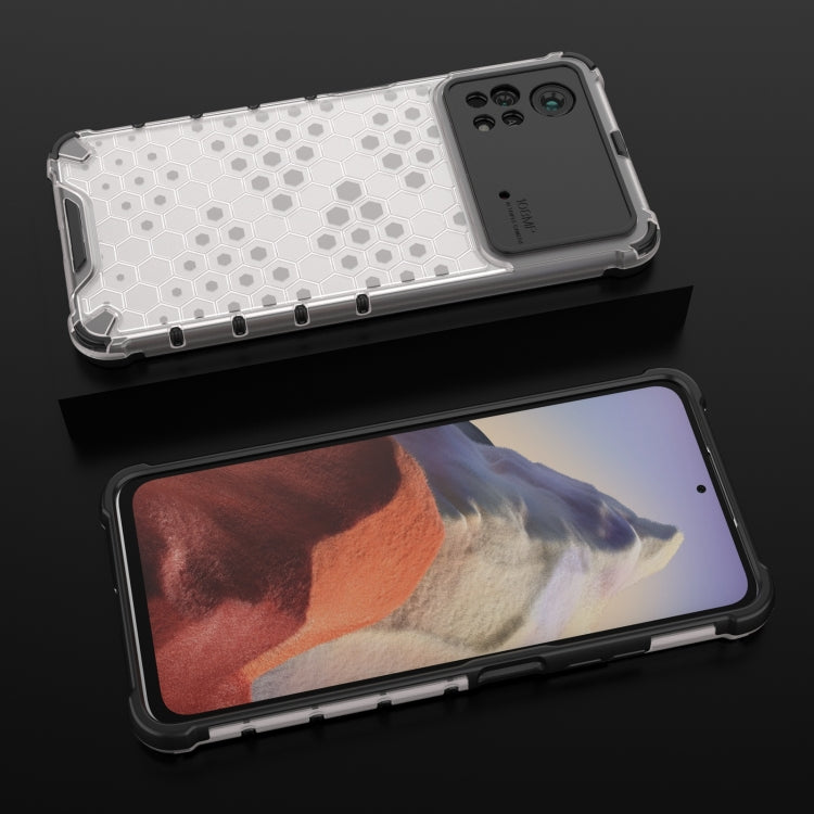 For Xiaomi Poco X4 Pro 5G Shockproof Honeycomb PC + TPU Case