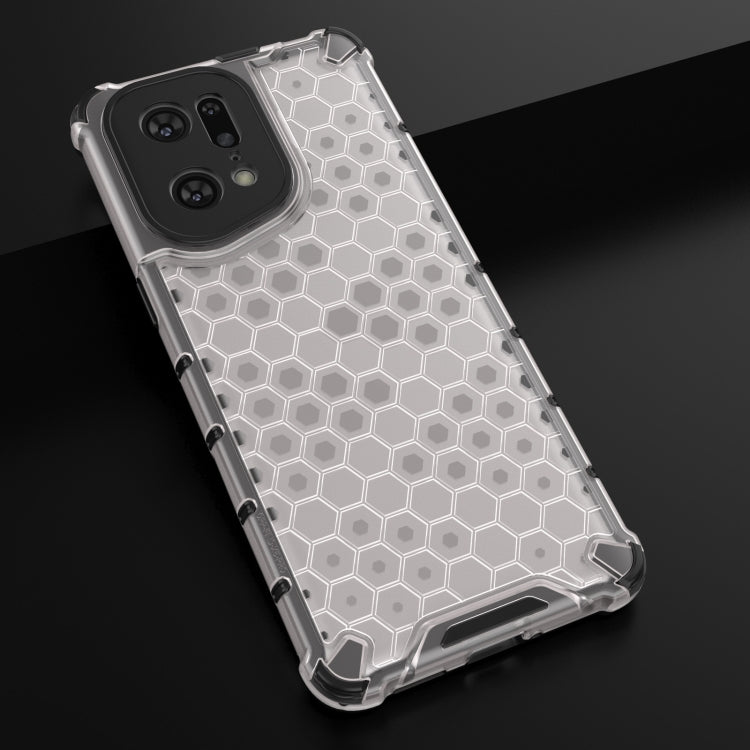 For OPPO Find X5 Pro Shockproof Honeycomb PC + TPU Phone Case