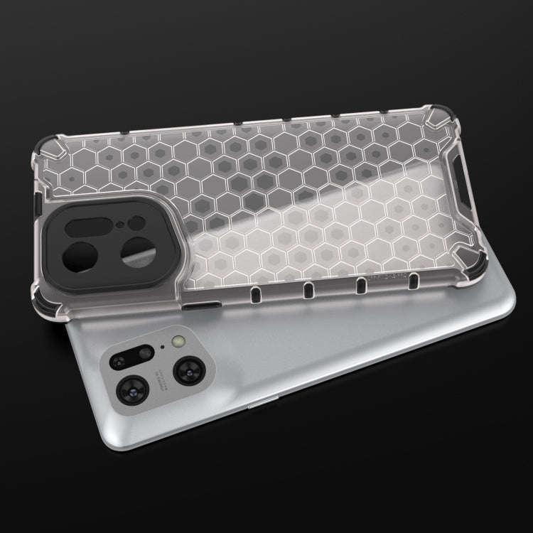 For OPPO Find X5 Pro Shockproof Honeycomb PC + TPU Phone Case