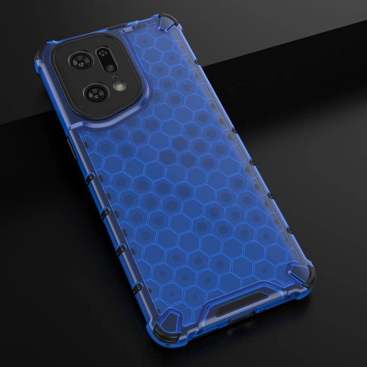 For OPPO Find X5 Pro Shockproof Honeycomb PC + TPU Phone Case