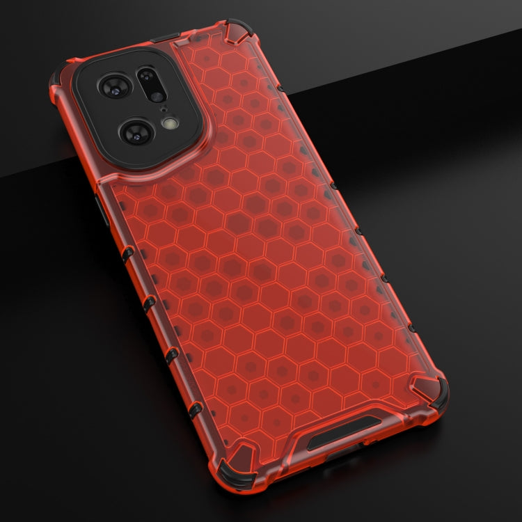For OPPO Find X5 Pro Shockproof Honeycomb PC + TPU Phone Case