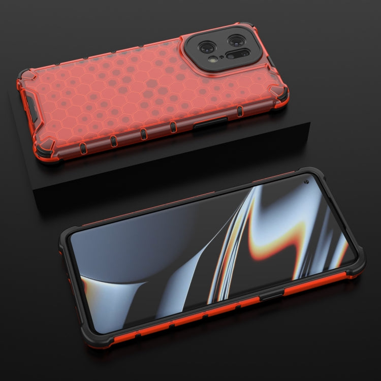 For OPPO Find X5 Pro Shockproof Honeycomb PC + TPU Phone Case