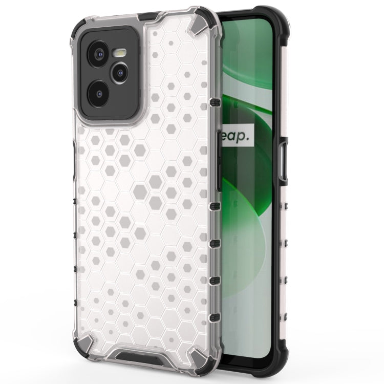 For OPPO Realme C35 Shockproof Honeycomb PC + TPU Phone Case