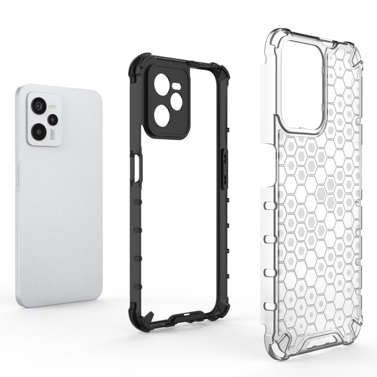 For OPPO Realme C35 Shockproof Honeycomb PC + TPU Phone Case