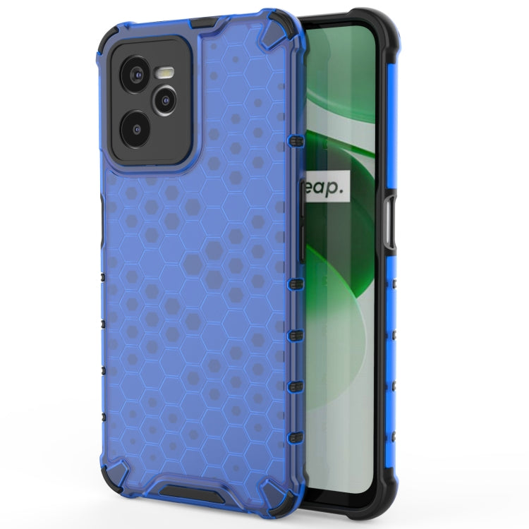 For OPPO Realme C35 Shockproof Honeycomb PC + TPU Phone Case