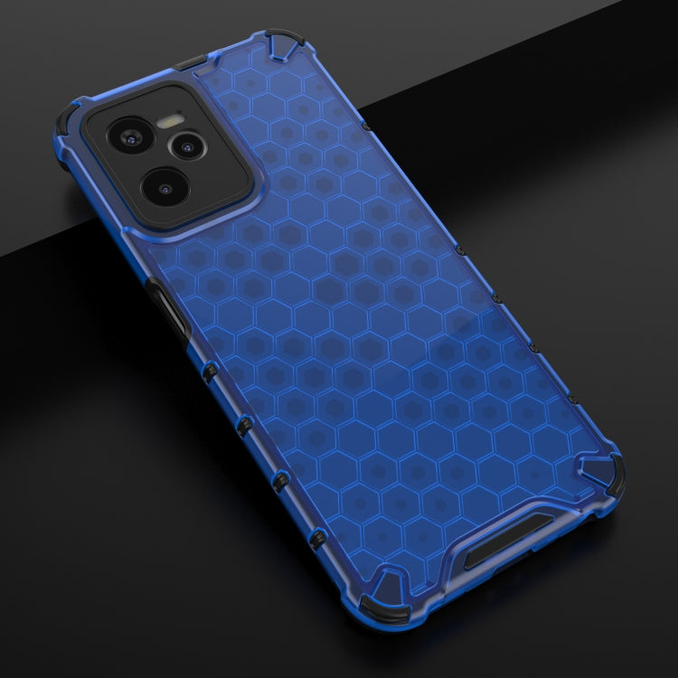 For OPPO Realme C35 Shockproof Honeycomb PC + TPU Phone Case
